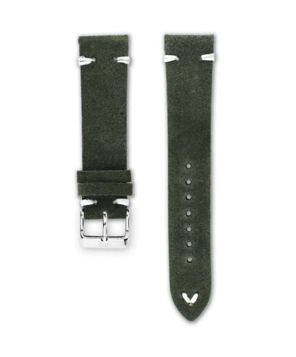 <b>CLASSY</b> <br><small>Uhrenarmband Wildleder grün</small>