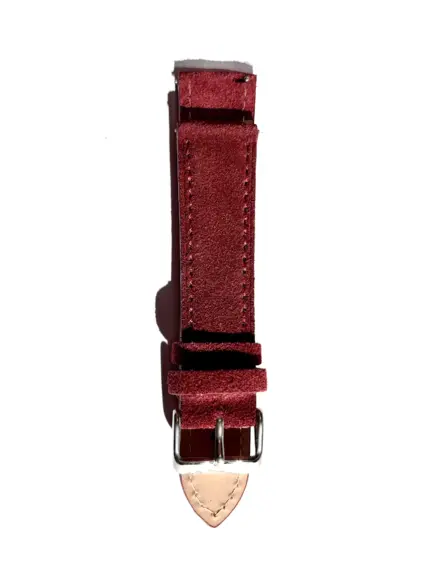 wildleder uhrarmband dunkelrot von vild Hamburg