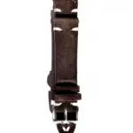 Vintage dark brown suede watch strap from Vild Hamburg