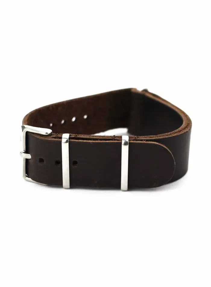 <b>ORNAR</b> <br><small>Leder Nato Strap braun</small> – Bild 2