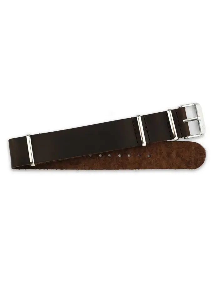 <b>ORNAR</b> <br><small>Leder Nato Strap braun</small> – Bild 1