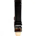 <b>STEN</b> <br><small>Black leather watch strap</small>