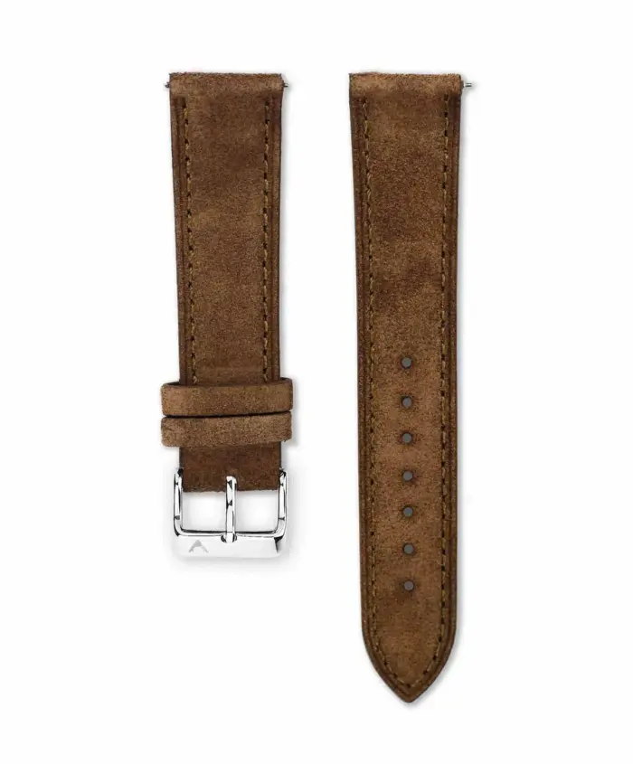 <b>WHISKY</b> <br><small>Uhrenarmband Wildleder dunkelbraun</small> – Bild 1