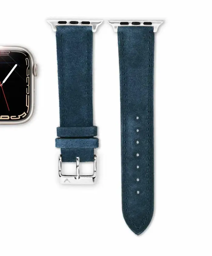 <b>MARINE</b> <br><small>Apple Watch Armband Wildleder dunkelblau</small> – Bild 3