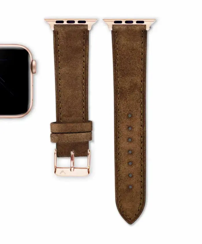 <b>WHISKY</b> <br><small>Apple Watch Armband Wildleder braun</small> – Bild 5