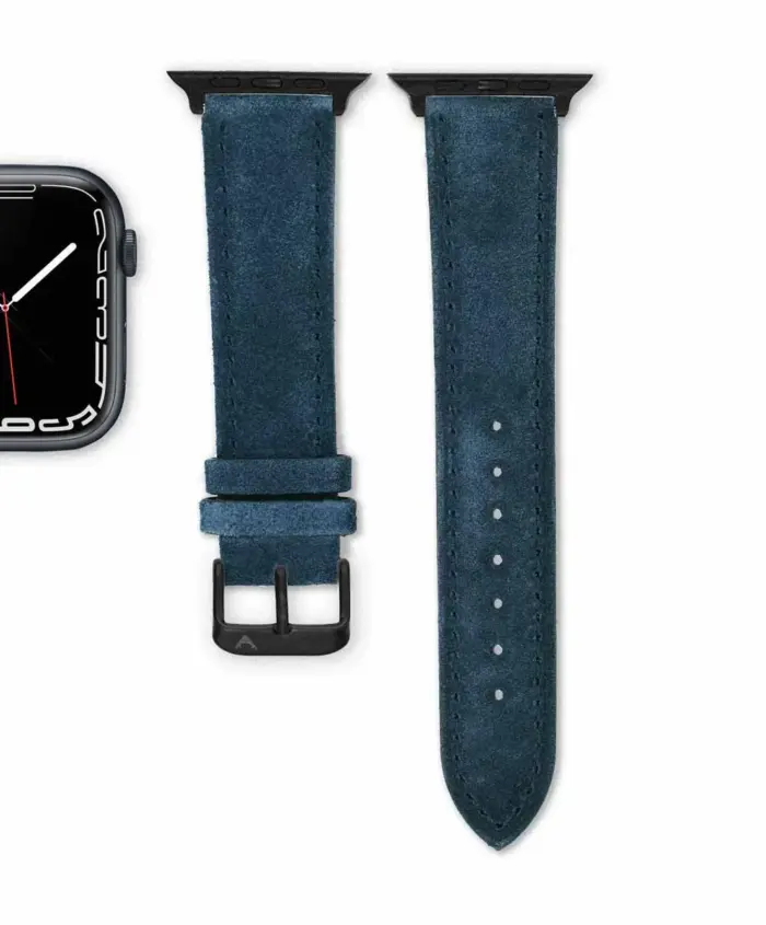 <b>MARINE</b> <br><small>Apple Watch Armband Wildleder dunkelblau</small> – Bild 4