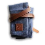 <b>MARINE</b> <br><small>Waxed Canvas Uhrenrolle blau</small>