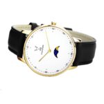 Gold | Vit leather strap