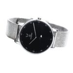 Silver | Svart Milanaise Armband