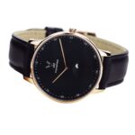 Rosé | Svart Leder Armband