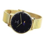 Guld | Svart Milanaise Armband