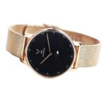 Rosé | Svart Milanese bracelet