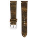 <b>SKOG</b> <br><small>Dark brown leather watch strap</small>
