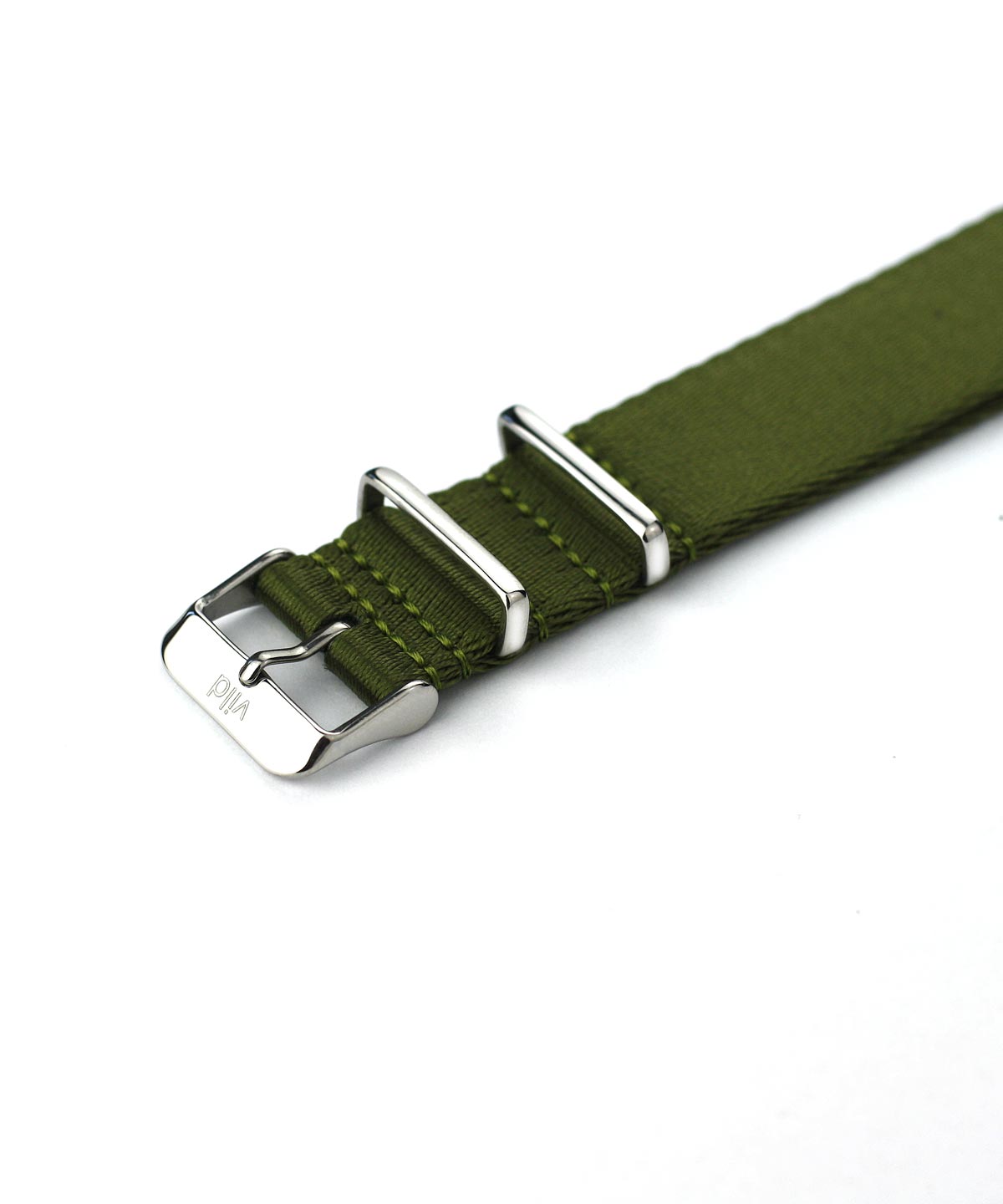 Oliv-grünes Nato Uhrenarmband, aus hochwertigem Textil