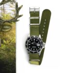 <b>OLIV</b> <br><small>Stoff Nato Band grün</small>