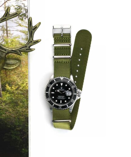 <b>OLIV</b> <br><small>Stoff Nato Band grün</small>