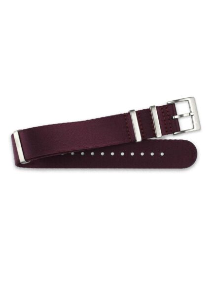 <b>BORDEAUX</b> <br><small>Stoff Nato Strap dunkelrot</small>