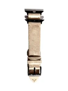 apple watch lederarmband vintage grau beige von vild Hamburg