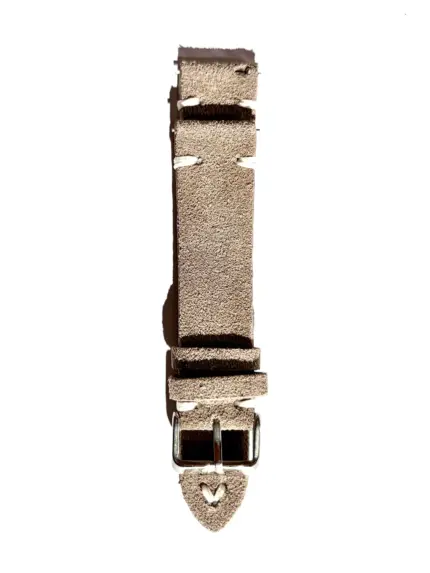 wildleder uhrarmband vintage grau beige von vild Hamburg