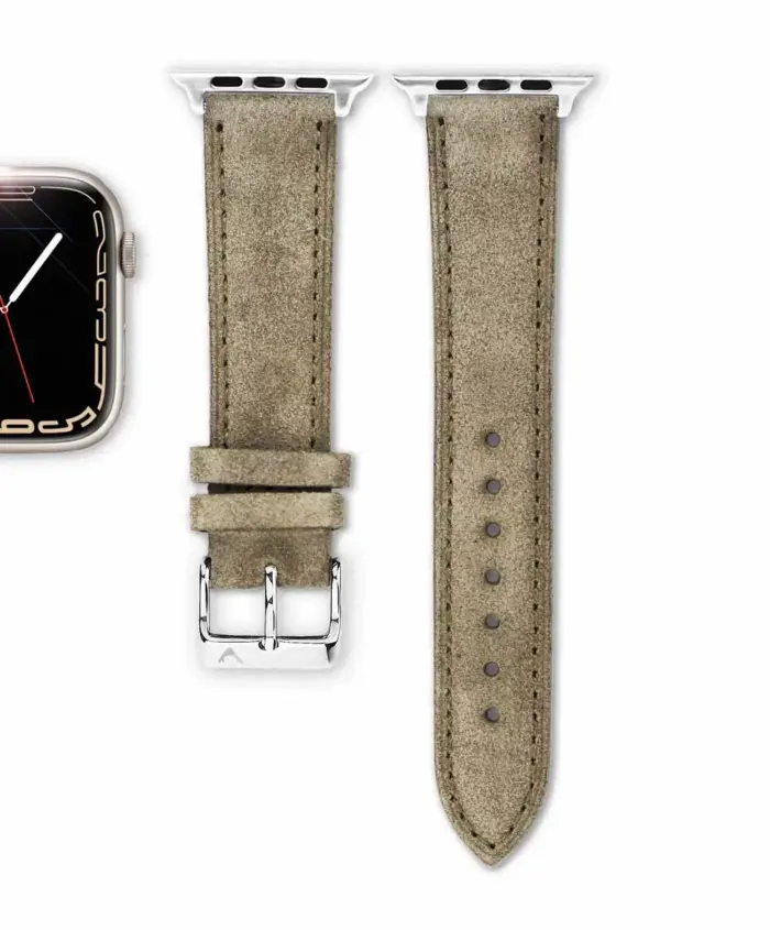 <b>MOOS</b> <br><small>Apple Watch Armband Wildleder greige</small> – Bild 3