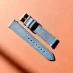 <b>ATLANTIC</b> <br><small>Watch strap leather grey-blue</small>