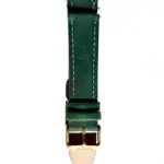 <b>BASIL</b> <br><small>Green leather watch strap</small>