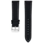 <b>CARBON</b> <br><small>Black leather watch strap</small>