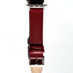 <b>CARMINE</b> <br><small>Apple Watch leather strap red</small>