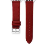 <b>CARMINE</b> <br><small>Apple Watch leather strap red</small>