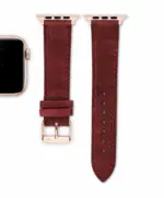 <b>BORDEAUX</b> <br><small>Apple Watch Armband Wildleder rot</small> – Bild 6