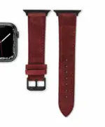 <b>BORDEAUX</b> <br><small>Apple Watch Armband Wildleder rot</small> – Bild 4