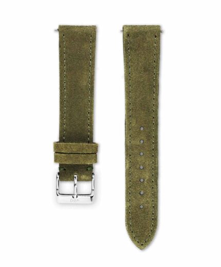 <b>TOSKANA</b> <br><small>Uhrenarmband Wildleder braun-grün</small>
