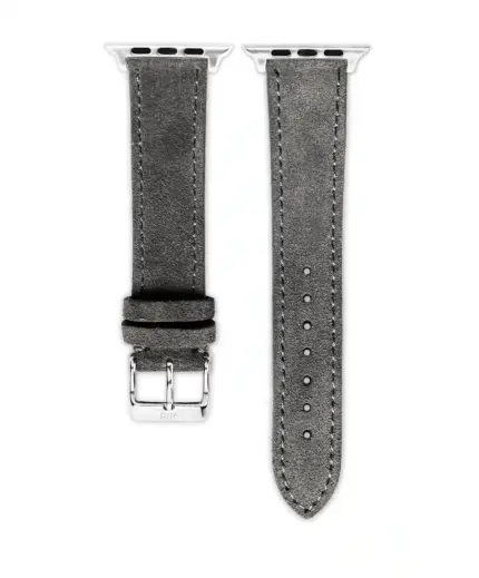 <b>STORMIG</b> <br><small>Apple Watch Armband Wildleder grau</small>