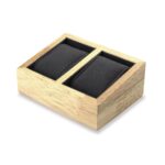 <b>EICHE | GRAPHIT</b> <br><small>Uhrenhalter Holz dunkelgrau | 2 Uhren</small>