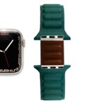 <b>GRÖN</b> <br><small>Veganes Apple Watch Lederarmband grün</small>
