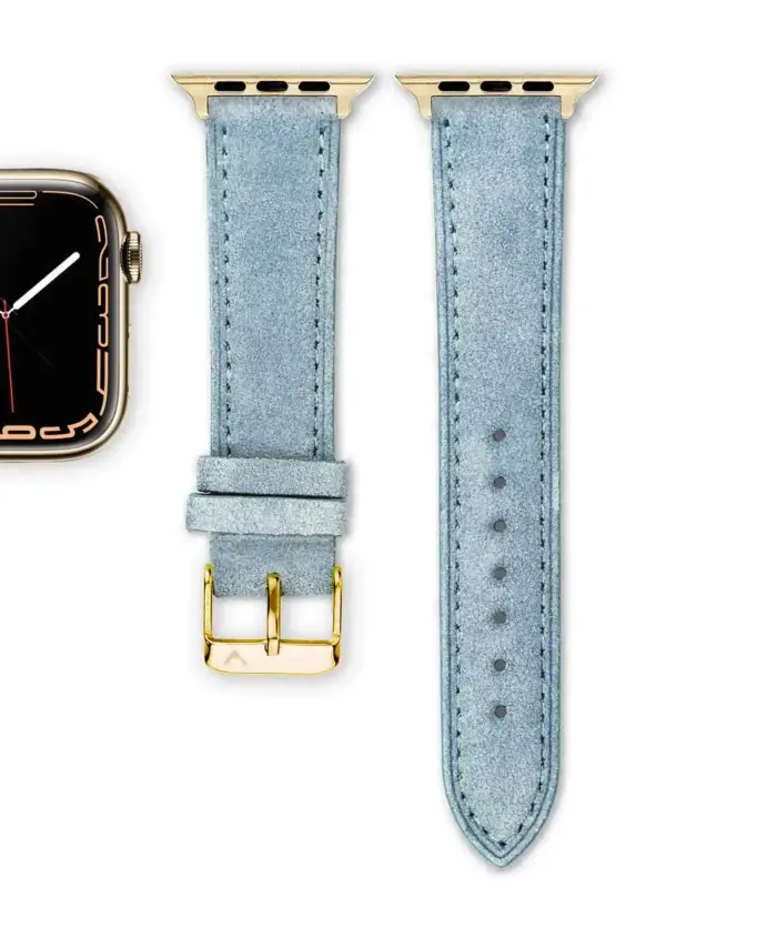 <b>SOMMAR</b> <br><small>Apple Watch Armband Wildleder hellblau</small> – Bild 5
