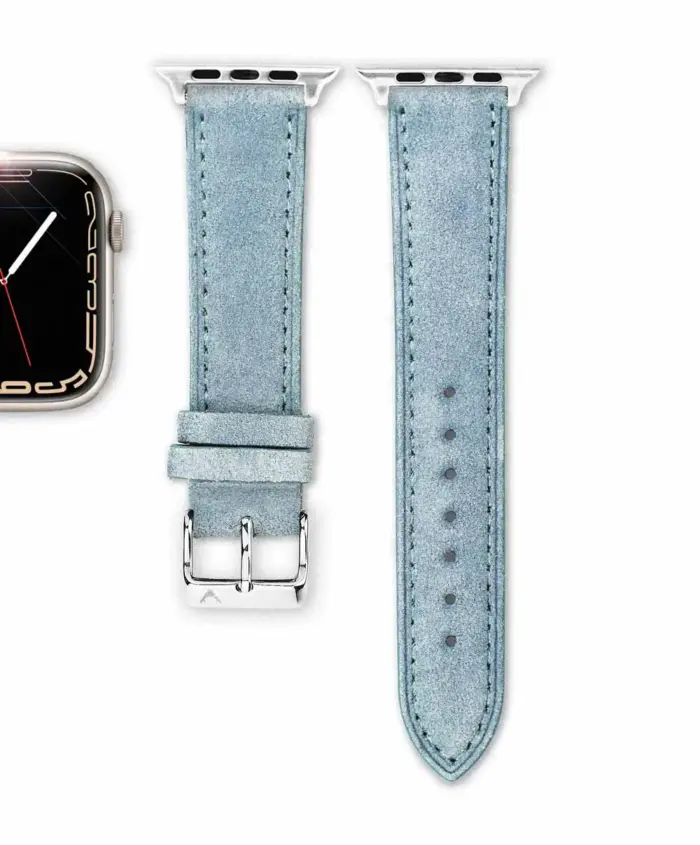 <b>SOMMAR</b> <br><small>Apple Watch Armband Wildleder hellblau</small> – Bild 3