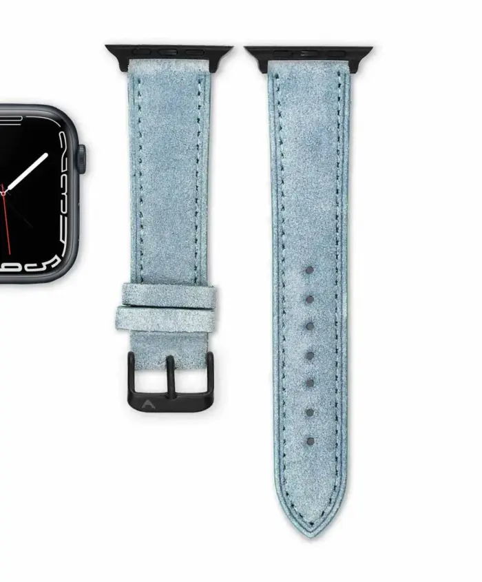 <b>SOMMAR</b> <br><small>Apple Watch Armband Wildleder hellblau</small> – Bild 4