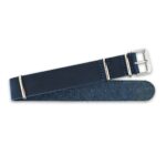 <b>MARINE</b> <br><small>Leather Nato Strap blue</small>