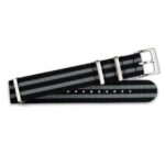 <b>JAMES</b> <br><small>Premium Nato Strap grey-black</small>