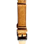 <b>AMBER</b> <br><small>Watch strap suede yellow-brown</small>