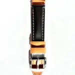 <b>SVART-BRUN</b> <br><small>Black leather watch strap</small>