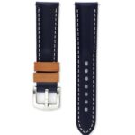 <b>BL&Aring;-BRUN</b> <br><small>dark blue leather watch strap</small>