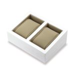 <b>ALTWEISS | TAUPE</b> <br><small>Uhrenhalter Holz weiß | 2 Uhren</small>