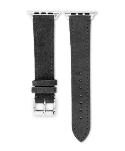 <b>SCHIEFER</b> <br><small>Apple Watch Armband Wildleder dunkelgrau</small>