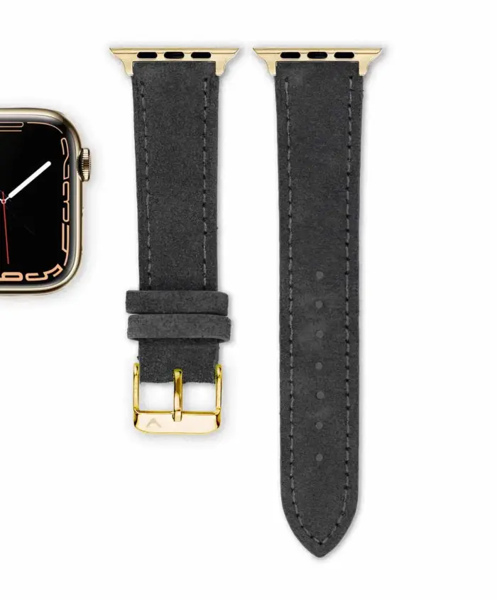 <b>SCHIEFER</b> <br><small>Apple Watch Armband Wildleder dunkelgrau</small> – Bild 5
