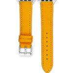 <b>MUSTARD</b> <br><small>Apple Watch leather strap mustard yellow</small>