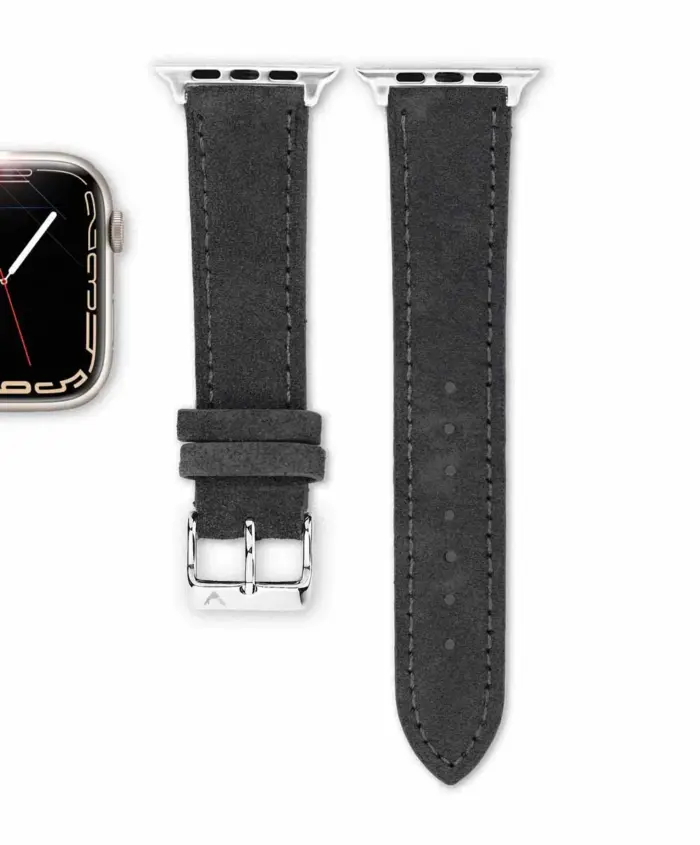 <b>SCHIEFER</b> <br><small>Apple Watch Armband Wildleder dunkelgrau</small> – Bild 6