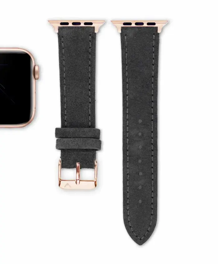 <b>SCHIEFER</b> <br><small>Apple Watch Armband Wildleder dunkelgrau</small> – Bild 4