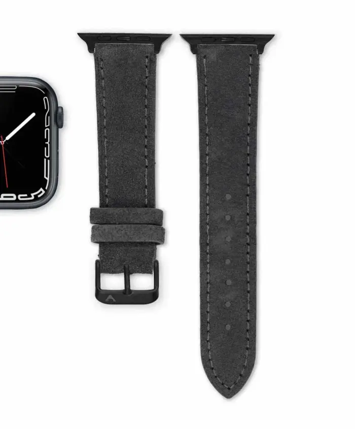 <b>SCHIEFER</b> <br><small>Apple Watch Armband Wildleder dunkelgrau</small> – Bild 7